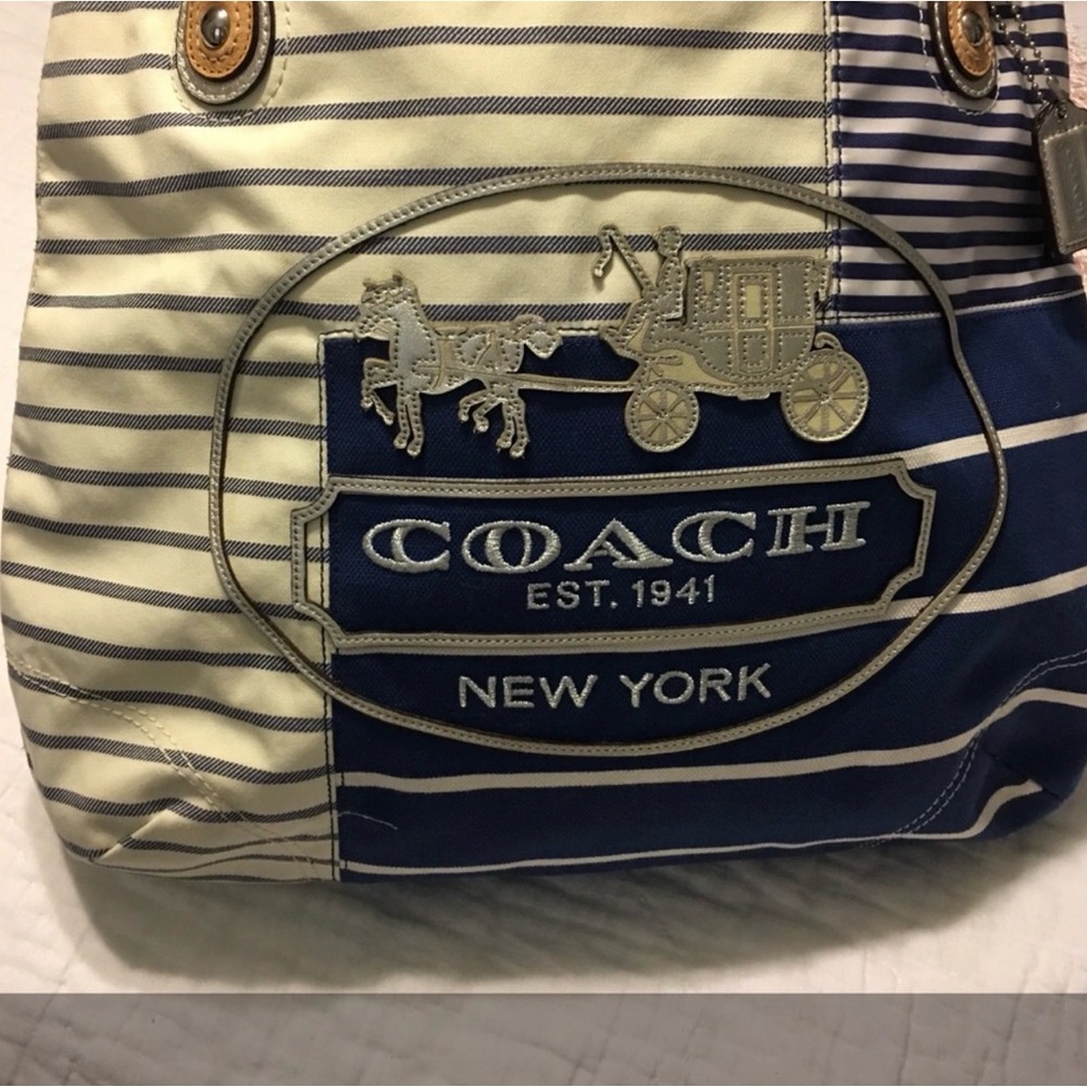 Coach Poppy Patchwork Tote - Picture 7 of 10